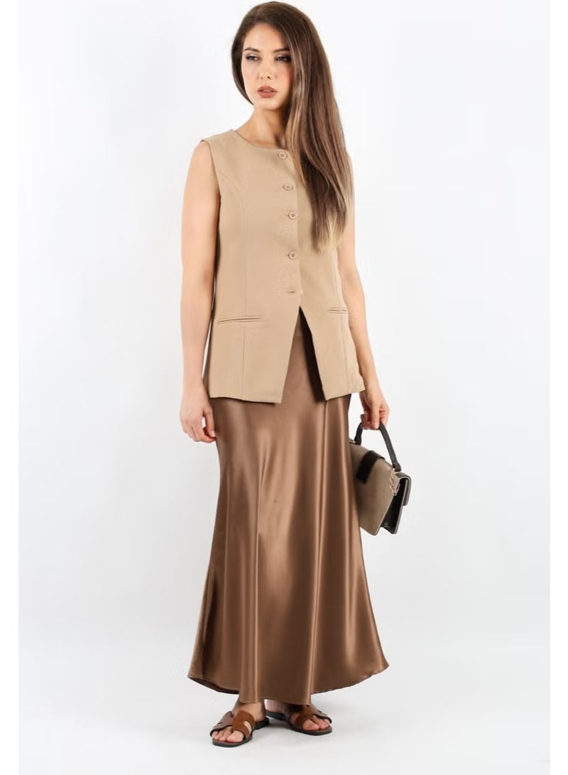 Ritnice Women's Finery Beige Vest - Image 3